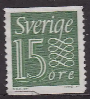 Schweden, Mi-Nr. 497 A gest., Ziffernzeichnung