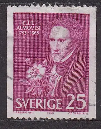 Schweden, Mi-Nr. 558 C gest., 100. Todestag von Carl Jonas Love Almqvist