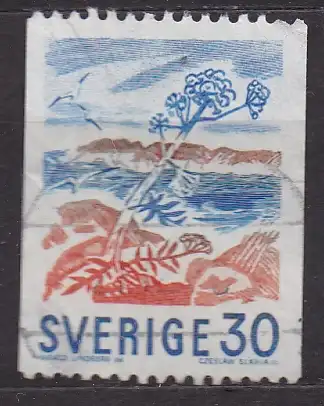 Schweden, Mi-Nr. 592 C gest., Pflanze