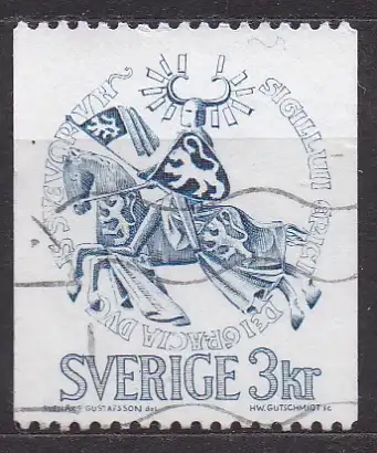 Schweden, Mi-Nr. 673 x gest., Siegel von Erik Magnusson