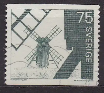 Schweden, Mi-Nr. 711 yA gest., Windmühle auf Oland