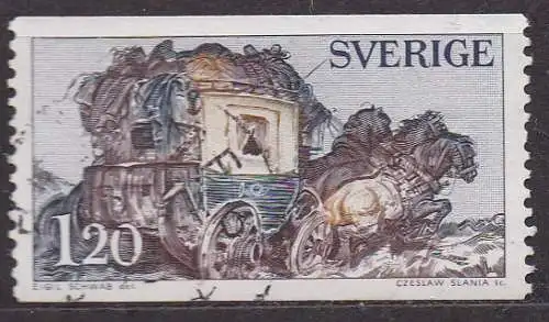 Schweden, Mi-Nr. 716 gest., Postkutsche