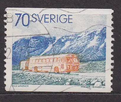 Schweden, Mi-Nr. 791 A gest., Postomnibus