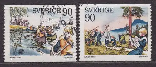 Schweden, Mi-Nr. 921 - 922 gest., kompl., Pfadfinder