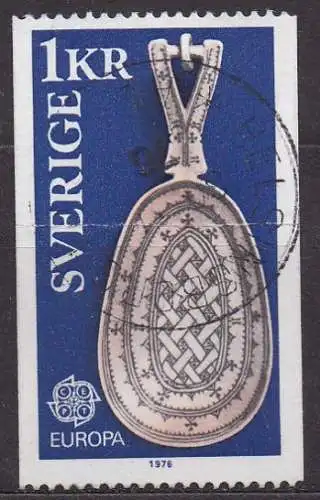 Schweden, Mi-Nr. 943 gest., Europa CEPT 1976: Kunsthandwerk