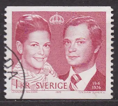 Schweden, Mi-Nr. 952 A gest., Königliche Hochzeit