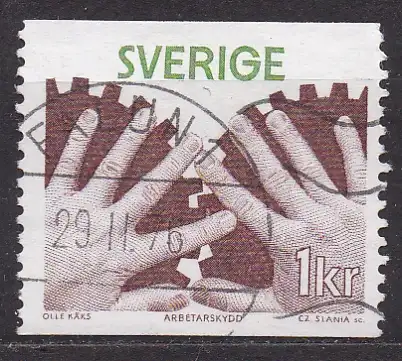 Schweden, Mi-Nr. 965 x gest., Arbeitsschutz