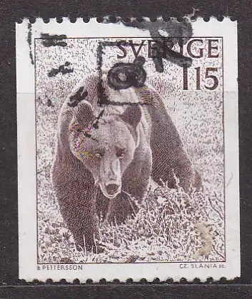 Schweden, Mi-Nr. 1021 gest., Braunbär