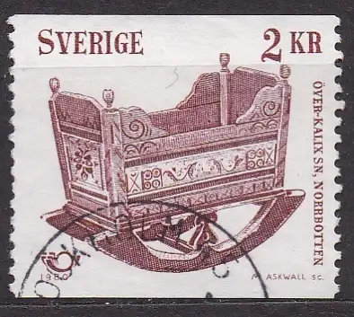 Schweden, Mi-Nr. 1116 gest., NORDEN: Handwerkskunst - Wiege