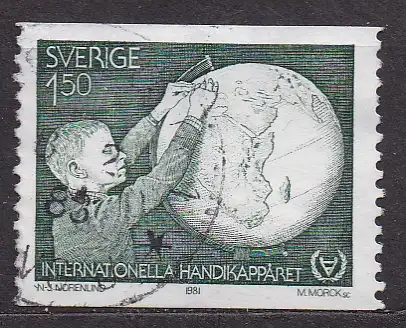 Schweden, Mi-Nr. 1143 gest., Internationales Jahr der Behinderten