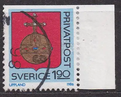 Schweden, Mi-Nr. 1387 gest., Provinzwappen