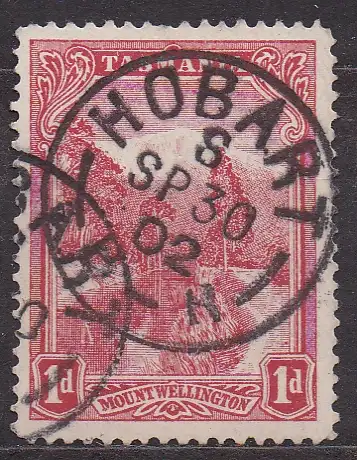 Australische Staaten - Tasmanien, Mi-Nr. 70 XA  gest., kopfstehendes WZ, Mount Wellington
