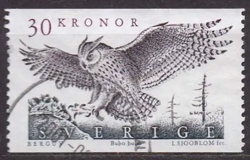 Schweden, Mi-Nr. 1565 A gest., Uhu