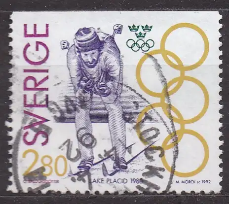 Schweden, Mi-Nr. 1706 gest., Schwedische Goldmedaillengewinner bei Olympischen Spielen