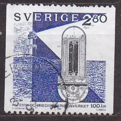 Schweden, Mi-Nr. 1730 gest., 100 Jahre Patentamt
