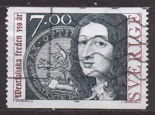 Schweden, Mi-Nr. 2049 gest., 350 Jahre Westfälischer Friede
