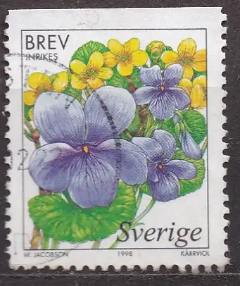 Schweden, Mi-Nr. 2060 gest., Sumpfveilchen
