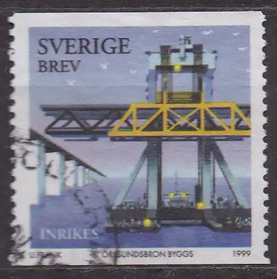 Schweden, Mi-Nr. 2112 gest., Bau der Öresundbrücke