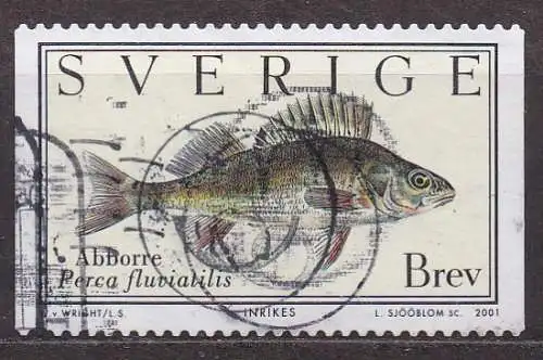 Schweden, Mi-Nr. 2245 gest., Flußbarsch