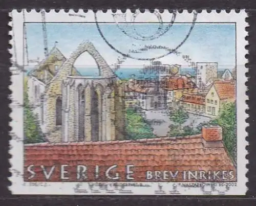 Schweden, Mi-Nr. 2285 gest., UNESCO-Welterbe: Ansicht aus der Stadt Visby