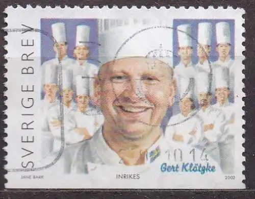 Schweden, Mi-Nr. 2308 gest., Renommierte schwedische Köche: Gert Klötzke