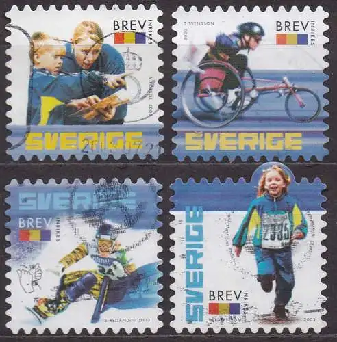 Schweden, Mi-Nr. 2334 - 2337 gest., kompl., 100 Jahre Schwedischer Sportverband