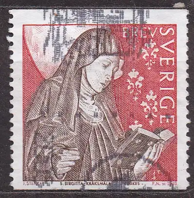 Schweden, Mi-Nr. 2338 gest., 700. Geburtstag der hl. Birgitta