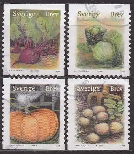 Schweden, Mi-Nr. 2654 - 2657 gest., kompl., Herbsternte