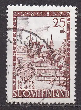 Finnland, Mi-Nr. 411 gest., 100 Jahre Zerstörung der Stadt Vaasa durch Großbrand
