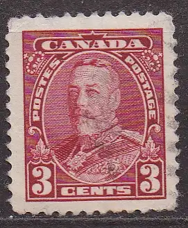 Kanada, Mi-Nr. 186 A gest., König Georg V.