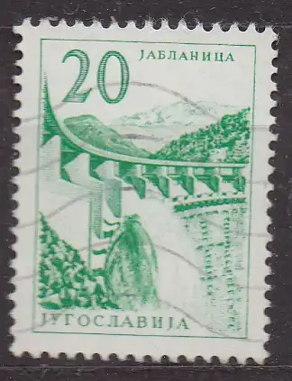 Jugoslawien, Mi-Nr. 1131 gest., Technik + Architektur