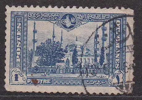 Türkei, Mi-Nr. 235 gest., Ansichten von Konstantinopel: Blaue Moschee