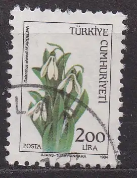 Türkei, Mi-Nr. 2685 gest., Blumen: Schneeglöckchen