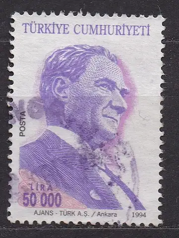 Türkei, Mi-Nr. 3031 A gest., Staatspräsident Kemal Atatürk