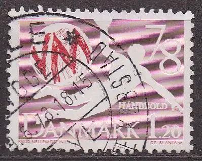 Dänemark, Mi-Nr. 655 gest., Hallenhandball-Weltmeisterschaft
