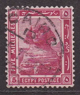 Ägypten - Türkisches Vizekönigreich, Mi-Nr. 48 gest., Sphinx in Giseh