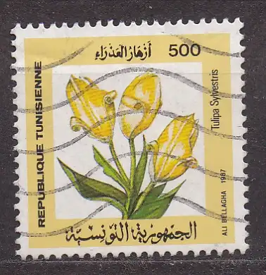 Tunesien, Mi-Nr. 1163 gest., Tulpen