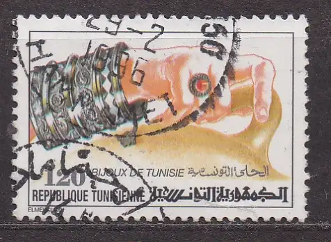 Tunesien, Mi-Nr. 1232 gest., Traitioneller Schmuck