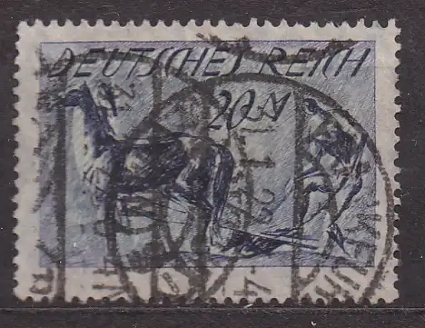 Deutsches Reich, Mi-Nr. 176 gest., WZ 1 Rauten, Pflüger