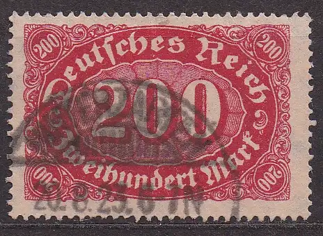Deutsches Reich, Mi-Nr. 220 gest., Ziffer im Queroval
