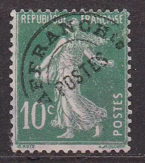 Frankreich, Mi-Nr. 141 II V (*), Vorausentwertung, Säerin
