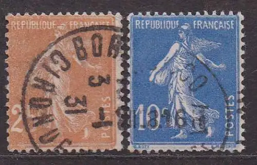 Frankreich, Mi-Nr. 215 + 271 gest., Säerin