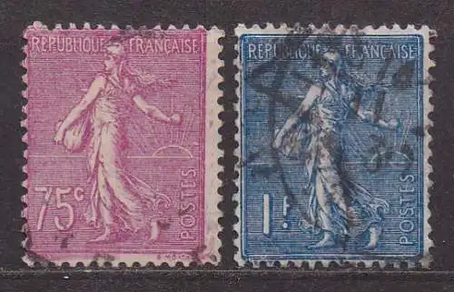 Frankreich, Mi-Nr. 165  + 168 gest., Säerin