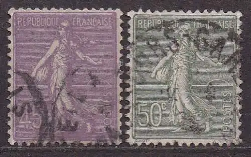 Frankreich, Mi-Nr. 159  + 160 gest., Säerin