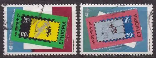 Äthiopien, Mi-Nr. 1130 + 1131 gest., 100. Jahrestag der Entdeckung des Tuberkulose-Erregers