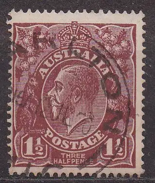 Australien, Mi-Nr. 32 X b gest., König Georg V.