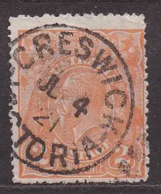 Australien, Mi-Nr. 34 X A gest., König Georg V.