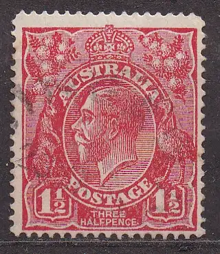 Australien, Mi-Nr. 59 X gest., König Georg V.