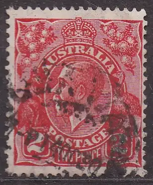 Australien, Mi-Nr. 74 X C gest., König Georg V.