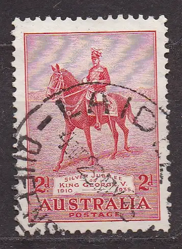 Australien, Mi-Nr. 129 gest., 25. Thronjubiläum von König Georg V.